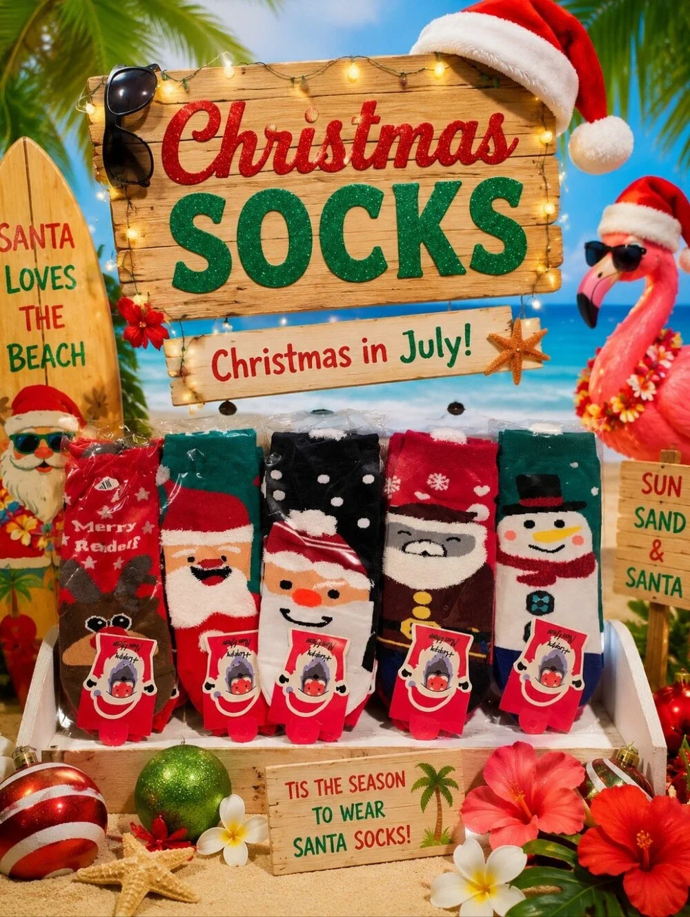 BULK Christmas Socks 12 Pair